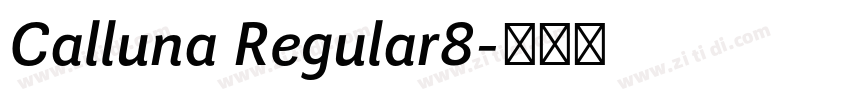 Calluna Regular8字体转换